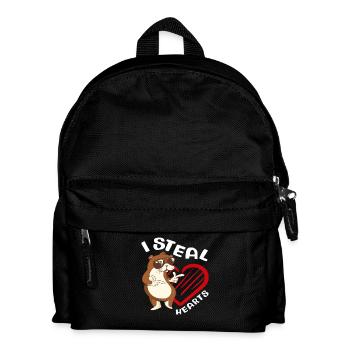 Steal Heart Seeotter Cartoon - Kinder Rucksack - Schwarz - Vorne