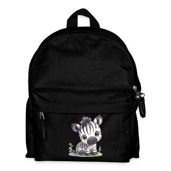 Zebras Zebra - Kinder Rucksack - Schwarz - Vorne