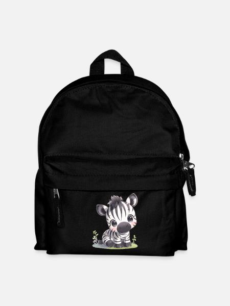 Zebras Zebra - Kinder Rucksack - Schwarz