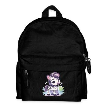 Zebras Zebra - Kinder Rucksack - Schwarz - Vorne