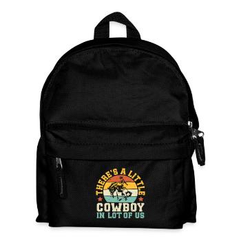 Western Rider Little Cowboys In All Of Us Cowgirls - Kids' Backpack - black - Front