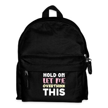 Just rethink typography first - Kids' Backpack - black - Front