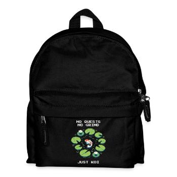 No quests, no grind — only koi | Zen Pond - Kids' Backpack - black - Front
