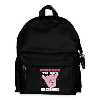 Langue des signes ASL Préparez-vous à être signé - Sac à dos Enfant - noir - Devant