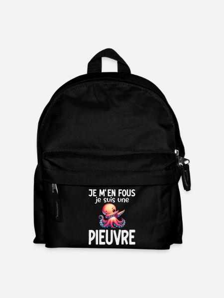 Poulpe Dabbing Humour marin et design mignon - Sac à dos Enfant - noir