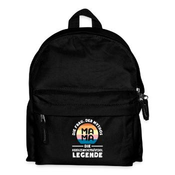 Mots croisés rétro Maman Femme Légende Humour - Sac à dos Enfant - noir - Devant