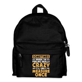 Cadeau drôle de menuisier - Sac à dos Enfant - noir - Devant