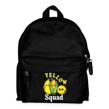 Squad Yellow Kawaii Fruit - Kids' Backpack - black - Front