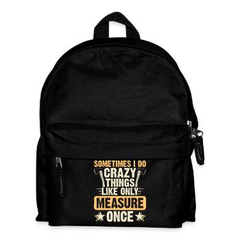 Ébéniste Ébéniste Cadeau Menuisier - Sac à dos Enfant - noir - Devant