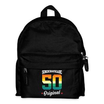 50 Geburtstag - Kinder Rucksack - Schwarz - Vorne