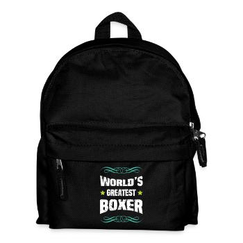 World's Greatest Boxer - Kinder Rucksack - Schwarz - Vorne