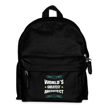 Weltbester Architekt - Kinder Rucksack - Schwarz - Vorne