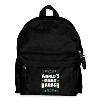 World's Greatest Barber - Kids' Backpack - black - Front