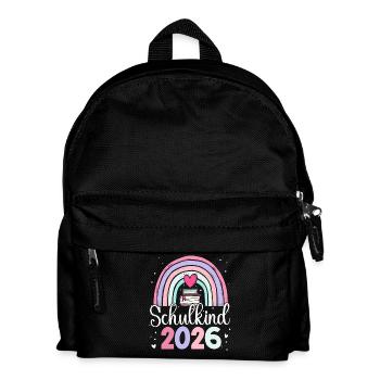 Schoolchild 2026 Rainbow - Kids' Backpack - black - Front