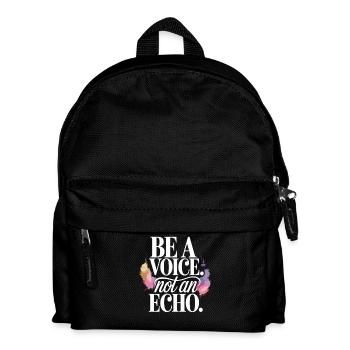 Be a Voice – Dire d’encouragement dans un style rétro - Sac à dos Enfant - noir - Devant
