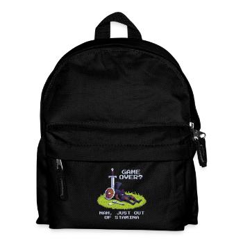 Kein Game Over | Nur Ausdauer leer - RPG Vibe - Kinder Rucksack - Schwarz - Vorne