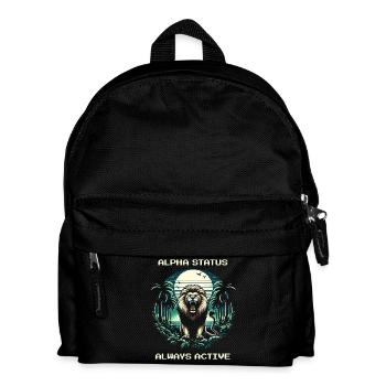 Alpha Status Active | Leo Domination Nature - Kids' Backpack - black - Front