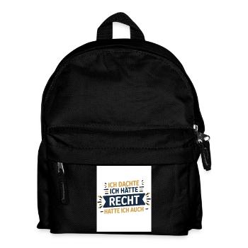 I thought I was right – I was! - Kids' Backpack - black - Front