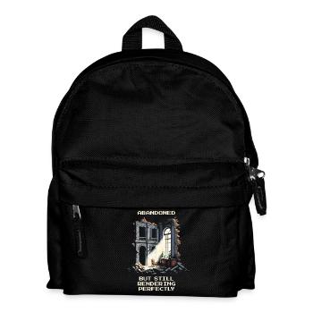 Abandoned, but perfectly rendered | Urban Vibes - Kids' Backpack - black - Front