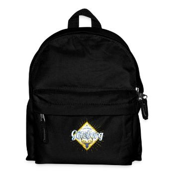 Göteborg mit Hirsch Schweden Vintage Souvenir - Kinder Rucksack - Schwarz - Vorne
