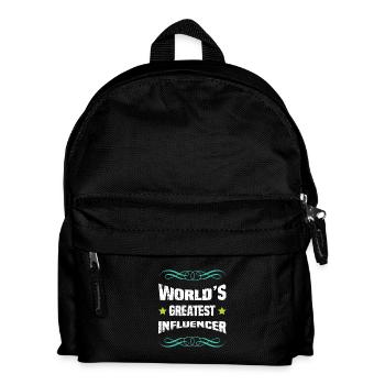 World's Best Influencer - Kids' Backpack - black - Front