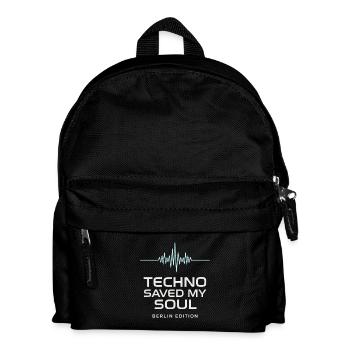 Techno Saved My Soul Berlin Edition Shirt - Kids' Backpack - black - Front