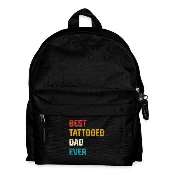Best Tattooed Dad Ever - Kids' Backpack - black - Front