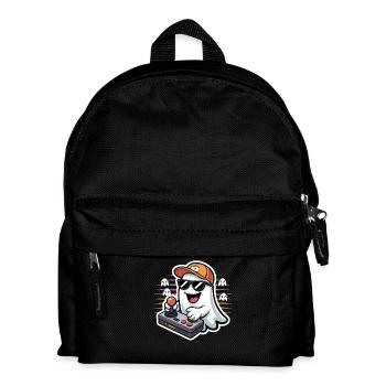 Retro Gamer Halloween Geist - Kinder Rucksack - Schwarz - Vorne