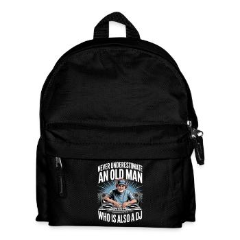 Ne sous-estimez jamais le vieil homme DJ - Sac à dos Enfant - noir - Devant