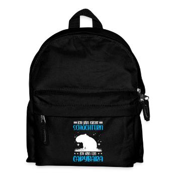 Capybara pas timide capybara - Sac à dos Enfant - noir - Devant