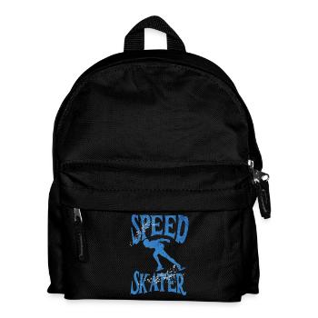 Speed Skater Speed Skating Shirt - Kids' Backpack - black - Front