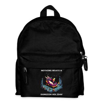 Nothing Beats Dungeon Vacation | RPG, Fantasy - Kids' Backpack - black - Front