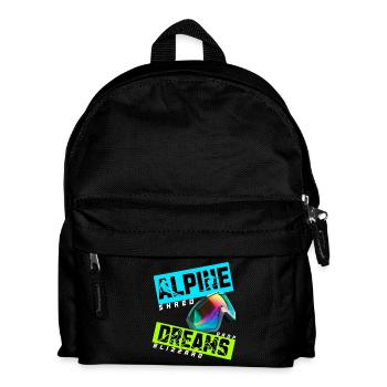 Alpine Dreams | Ski Winter Design - Kids' Backpack - black - Front