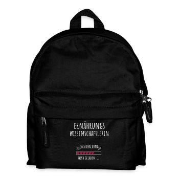 Ernährungswissenschaftlerin Student Beruf - Kinder Rucksack - Schwarz - Vorne