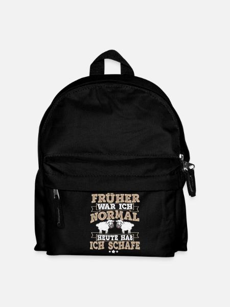Schafe - Kinder Rucksack - Schwarz