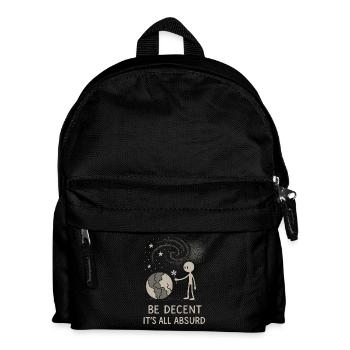 Nihilisme éthique, humour existentiel, - Sac à dos Enfant - noir - Devant
