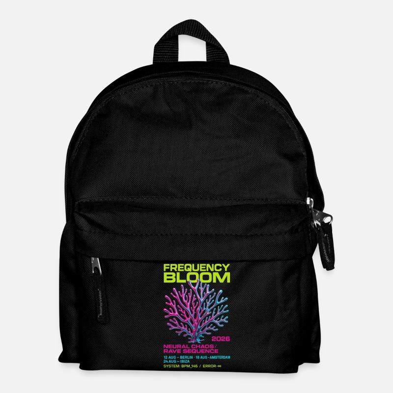 Frequency Bloom - Kids' Backpack - black