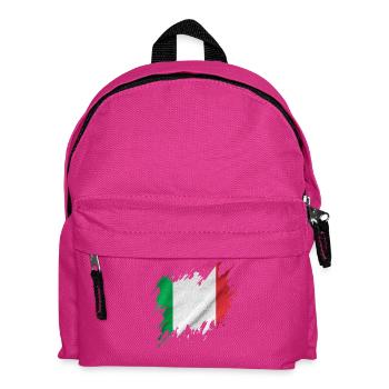 Flag of Italy, torn style - Kids' Backpack - fuchsia - Front