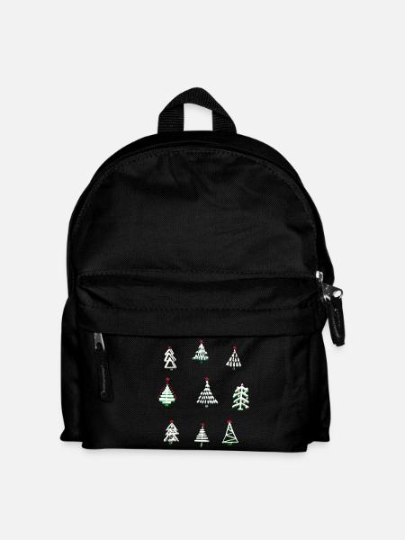 weiße Weihnachten - Kinder Rucksack - Schwarz