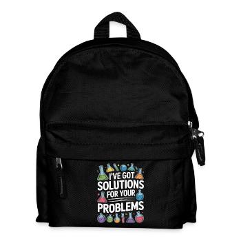 Technicien de laboratoire, j’ai une solution pour le laboratoire médical - Sac à dos Enfant - noir - Devant