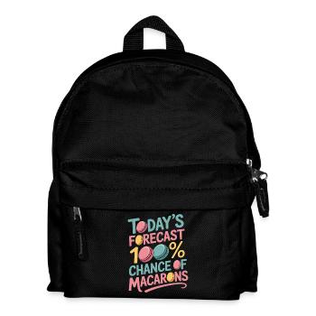 Macaron French Desserts - Kids' Backpack - black - Front