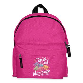Macaron French Desserts - Kids' Backpack - fuchsia - Front