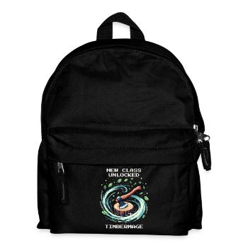 New Class: Wooden Mage | Forest Fantasy RPG - Kids' Backpack - black - Front