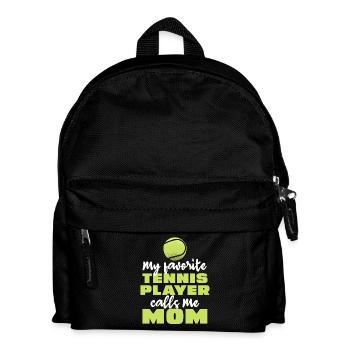 Mein Lieblings Tennisspieler nennt mich Mama - Kinder Rucksack - Schwarz - Vorne