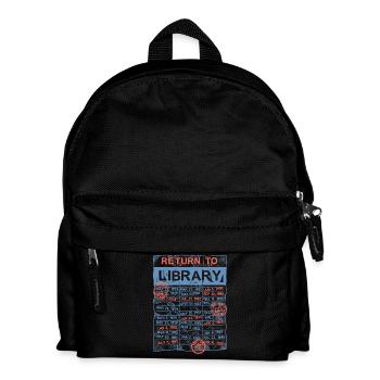 Library Day Librarian Reading Librarian - Kids' Backpack - black - Front