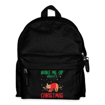 Wake Me Up When It s Christmas - Kids' Backpack - black - Front