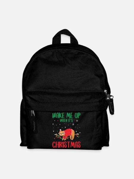 Wake Me Up When It s Christmas - Kinder Rucksack - Schwarz