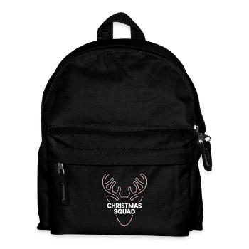 Neon Hirsch Geweih Christmas Squad - Kinder Rucksack - Schwarz - Vorne