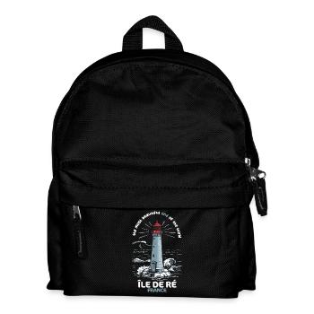 Ile de Ré Voyage Charente Maritime Lighthouse - Kids' Backpack - black - Front
