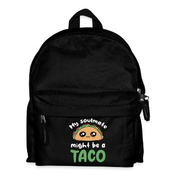 Mein Seelen Taco - Kinder Rucksack - Schwarz - Vorne
